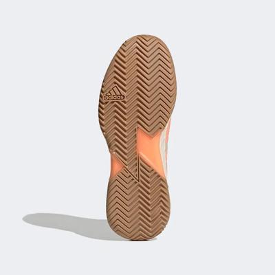 Adidas Womens Adizero Ubersonic 4 Parley Tennis Shoes - Off White/Beam Orange