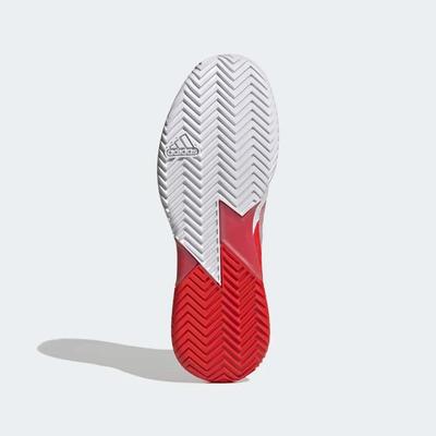 Adidas Mens Adizero Ubersonic 4 Tennis Shoes - Vivid Red / Cloud White - main image
