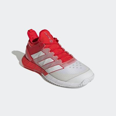 Adidas Mens Adizero Ubersonic 4 Tennis Shoes - Vivid Red / Cloud White - main image