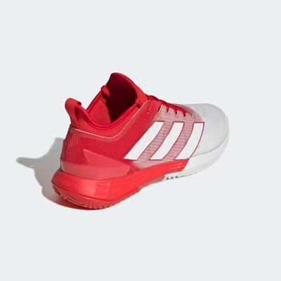 Adidas Mens Adizero Ubersonic 4 Tennis Shoes - Vivid Red / Cloud White - main image