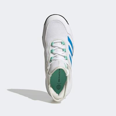 Adidas Kids Adizero Ubersonic 4 Tennis Shoes - Cloud White/Pulse Blue
