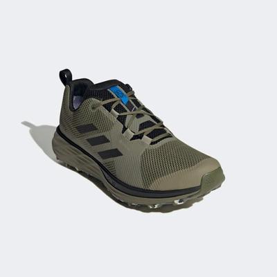 Adidas Mens Terrex Two GTX Trail Running Shoes - Focus Olive - main image
