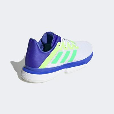 Adidas Mens SoleMatch Bounce Tennis Shoes - Sonic Ink/Signal Green - main image