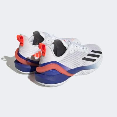 Adidas Mens Adizero Cybersonic Tennis Shoes - Cloud White/Solar Red