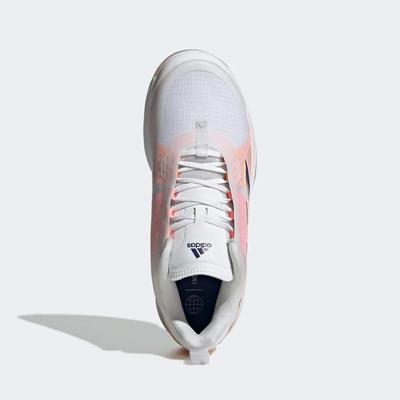 Adidas Womens Avacourt Tennis Shoes - Legacy Indigo/Flash Orange - main image