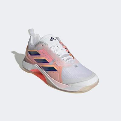 Adidas Womens Avacourt Tennis Shoes - Legacy Indigo/Flash Orange - main image