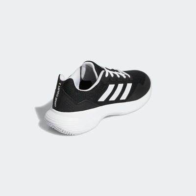 Adidas Womens GameCourt 2.0 Tennis Shoes - Core Black/Cloud White