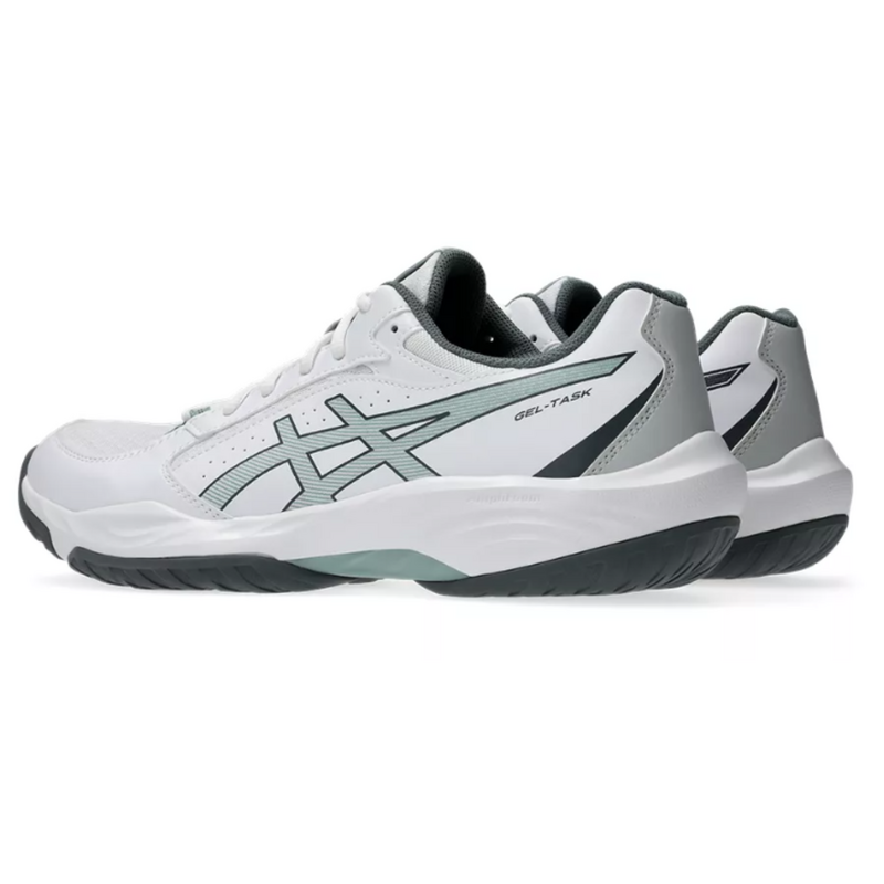 Asics Mens Gel Task 5 Indoor Court Shoes - White/Ocean Haze - main image