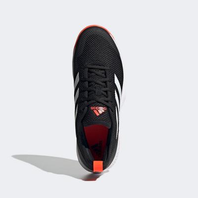 Adidas Mens Court Control Tennis Shoes - Core Black/Solar Red - main image