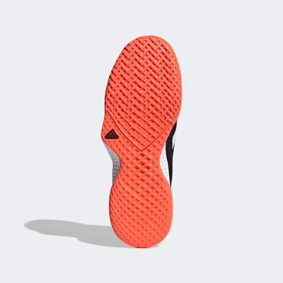 Adidas Mens Court Control Tennis Shoes - Core Black/Solar Red - main image