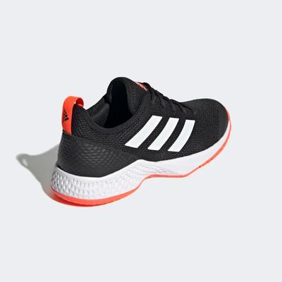 Adidas Mens Court Control Tennis Shoes - Core Black/Solar Red - main image