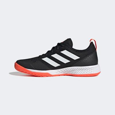 Adidas Mens Court Control Tennis Shoes - Core Black/Solar Red - main image