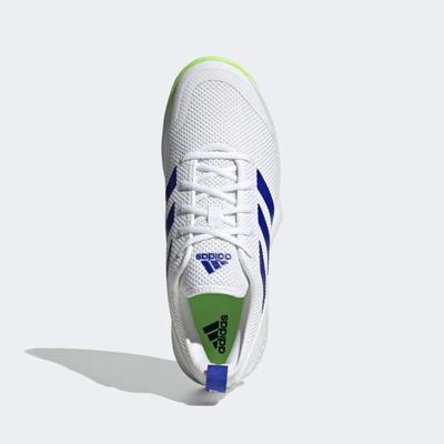 Adidas Mens Court Control Tennis Shoes - Cloud White/Signal Green