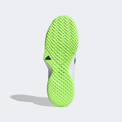 Adidas Mens Court Control Tennis Shoes - Cloud White/Signal Green - main image