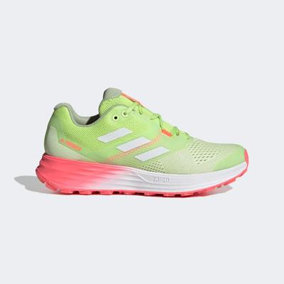 Adidas Womens Terrex Flow Trail Running Shoes - Almost Lime/Crystal White