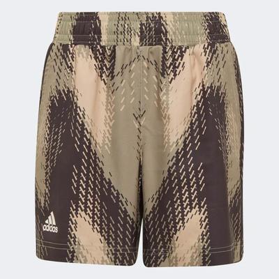 Adidas Boys Printed Shorts - Beige Tone