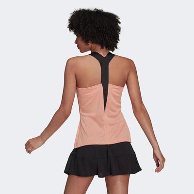 Adidas Womens Primeblue AeroKnit Y-Tank Top - Ambient Blush