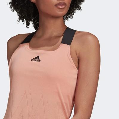 Adidas Womens Primeblue AeroKnit Y-Tank Top - Ambient Blush