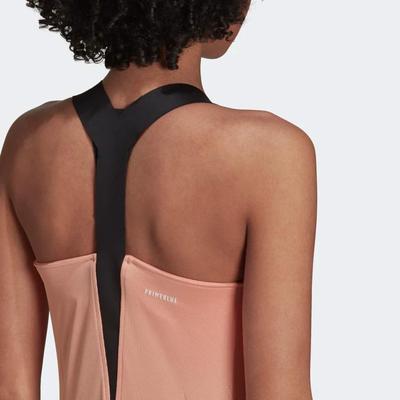 Adidas Womens Primeblue AeroKnit Y-Tank Top - Ambient Blush