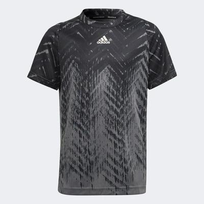 Adidas Boys Primeblue Freelift Printed Tennis T-Shirt - Black - main image