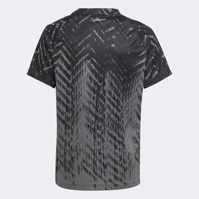Adidas Boys Primeblue Freelift Printed Tennis T-Shirt - Black - main image