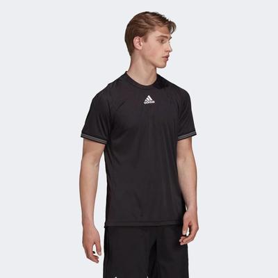 Adidas Mens Freelift Tennis T-Shirt - Black - main image