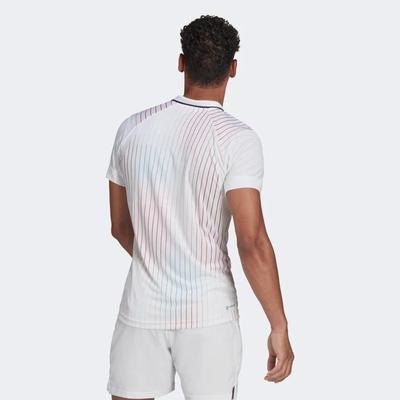 Adidas Mens Melbourne Freelift Tennis Polo - White