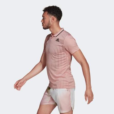 Adidas Mens Melbourne Freelift Tennis Polo - Wonder Mauve