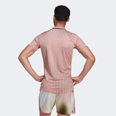 Adidas Mens Melbourne Freelift Tennis Polo - Wonder Mauve