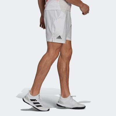 Adidas Mens Melbourne Ergo 7-inch Tennis Shorts - White