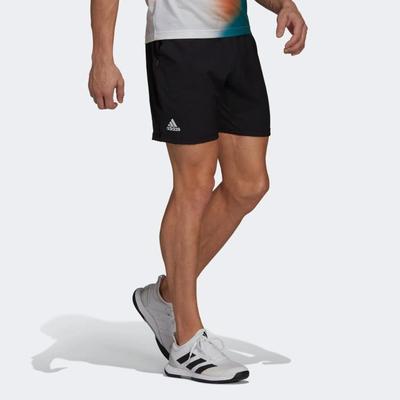Adidas Mens Melbourne Ergo 7-inch Tennis Shorts - Black