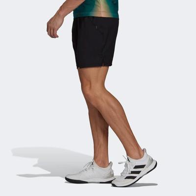 Adidas Mens Melbourne Ergo 7-inch Tennis Shorts - Black