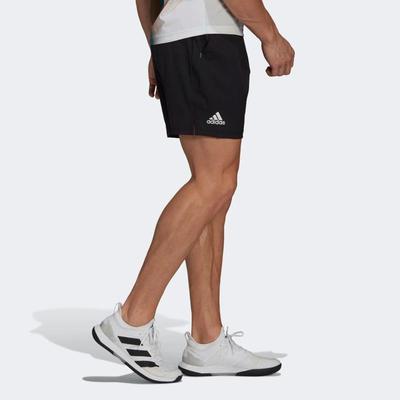 Adidas Mens Melbourne Ergo 7-inch Tennis Shorts - Black