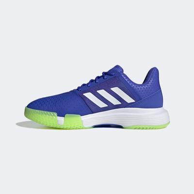 Adidas Mens CourtJam Bounce Tennis Shoes - Sonic Ink/Signal Green - main image
