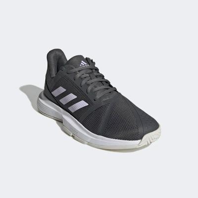 Adidas Womens CourtJam Bounce Tennis Shoes - Grey Six - main image