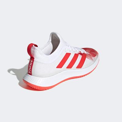 Adidas Mens Defiant Generation Tennis Shoes - Cloud White/Red - main image