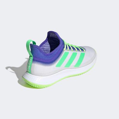 Adidas Mens Defiant Generation Tennis Shoes - White/Green/Blue