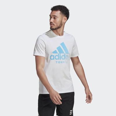 Adidas Mens Aeroready Graphic Tee - White