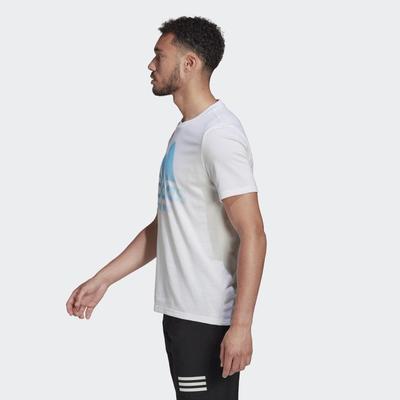 Adidas Mens Aeroready Graphic Tee - White