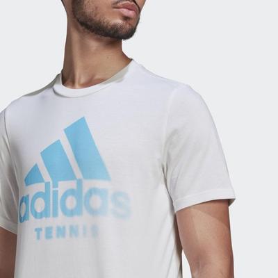 Adidas Mens Aeroready Graphic Tee - White