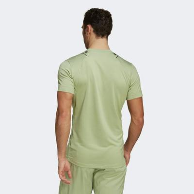 Adidas Mens Paris FreeLift Tee - Magic Lime - main image