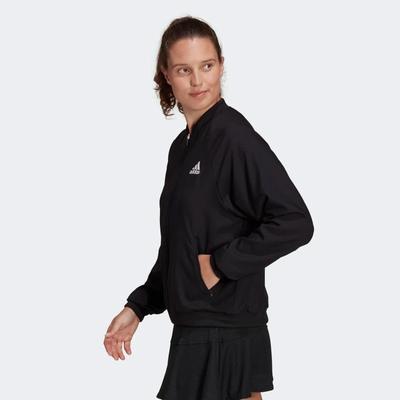 Adidas Womens Melbourne Tennis Jacket - Black - main image