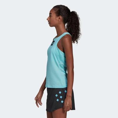 Adidas Womens Paris Y-Tank - Pulse Aqua/Black