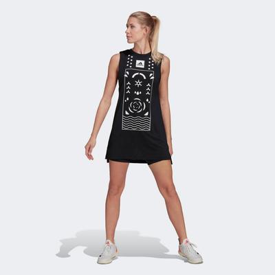 Adidas Womens Paris Wow Dress - Black/White - main image