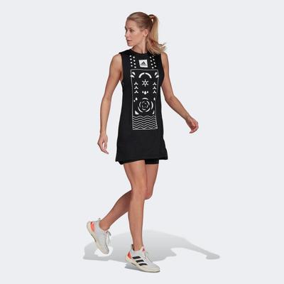 Adidas Womens Paris Wow Dress - Black/White - main image