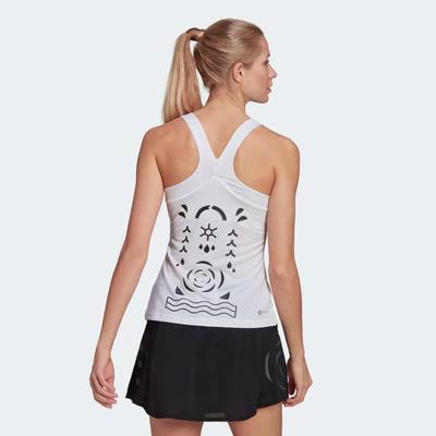 Adidas Womens Paris Y-Tank - White/Black - main image