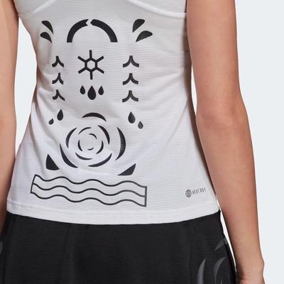 Adidas Womens Paris Y-Tank - White/Black - main image