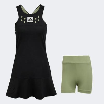 Adidas Womens Paris Y-Dress - Black/Magic Lime - main image