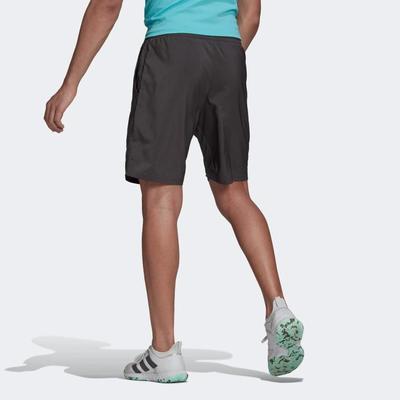 Adidas Mens Club 3-Stripes Tennis Shorts - Grey Six/Pulse Aqua - main image