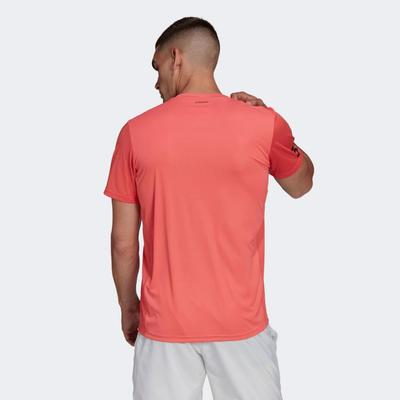 Adidas Mens Club Tennis 3-Stripes Club Tee - Semi Turbo